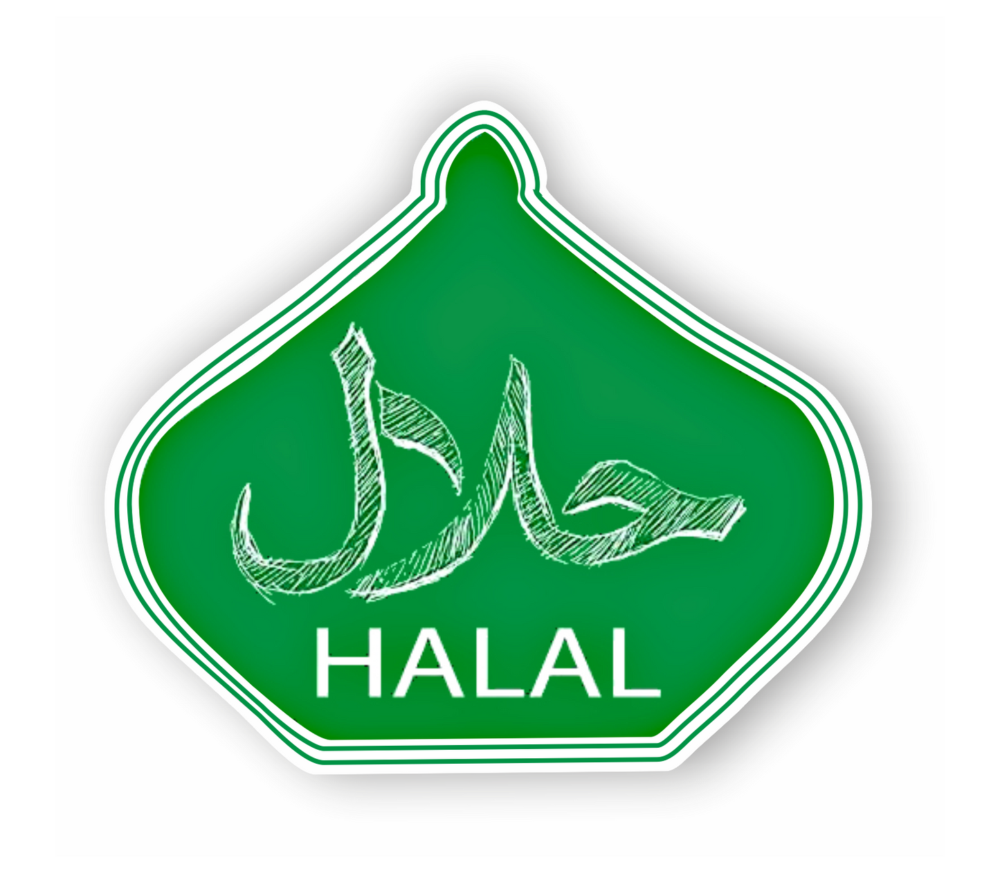 Halal Aufkleber - Islam Symbol