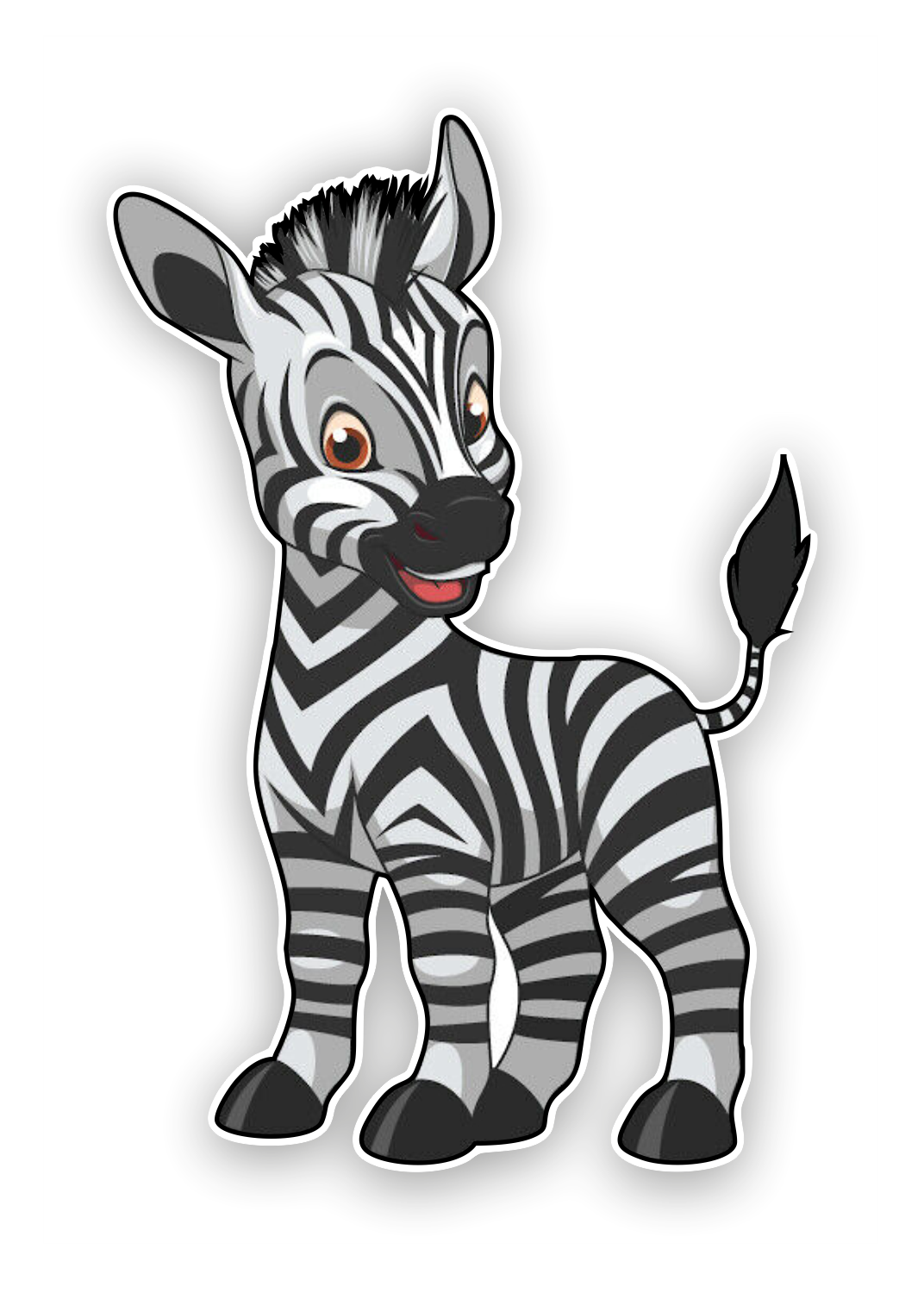 Zebra Aufkleber