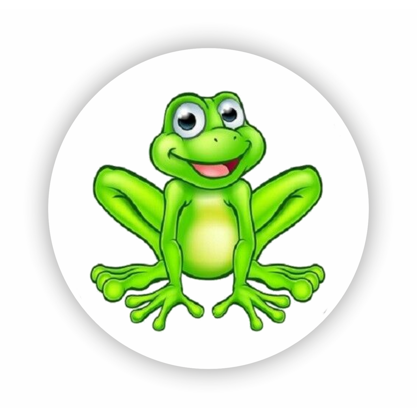 Tier - Zeichnung - Grüße - Frosch - rund