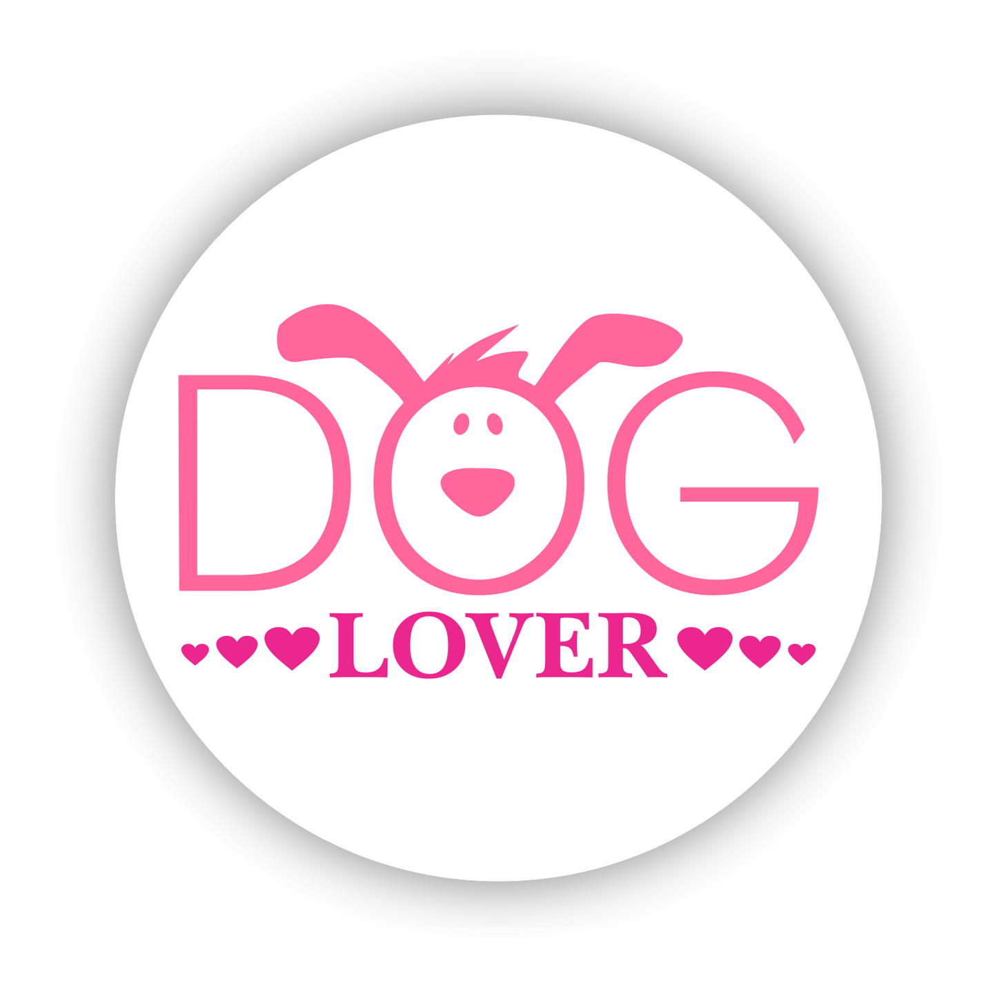 Tier - Hund - Dog - Zeichnung - Dog Lover - rund