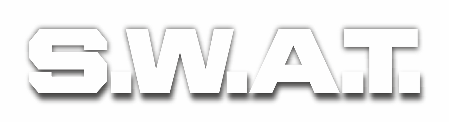 Autoaufkleber - Polizei, Police - SWAT - entgittert - schwarz, USA, special forces