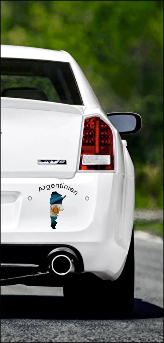 Autoaufkleber - Argentinia StaatsUmriss