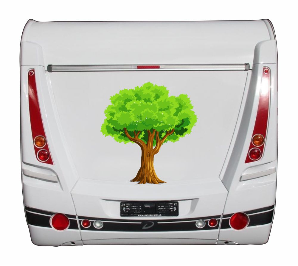 Aufkleber - Reisen - Campen - Natur- Baum