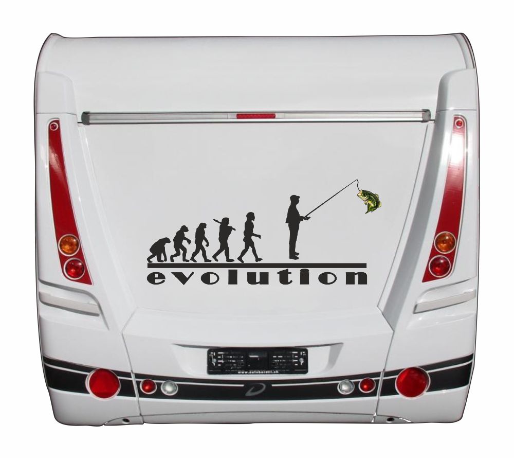Aufkleber - Reisen - Campen - Camper-Life - Angeln - Karpfen - Barsch -Evolution