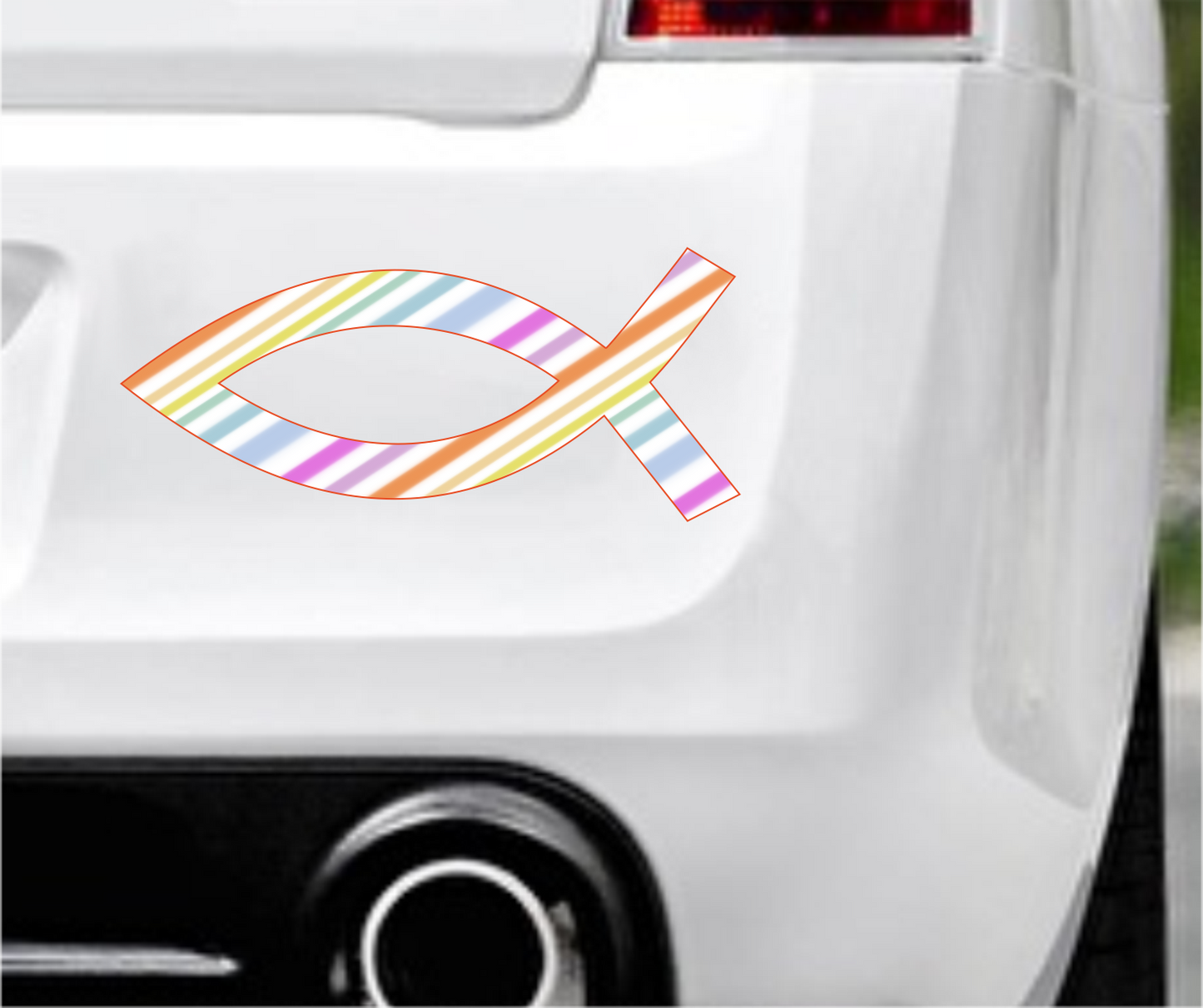 Autoaufkleber Religion - Glaube - Sign - Fisch - Lollipop