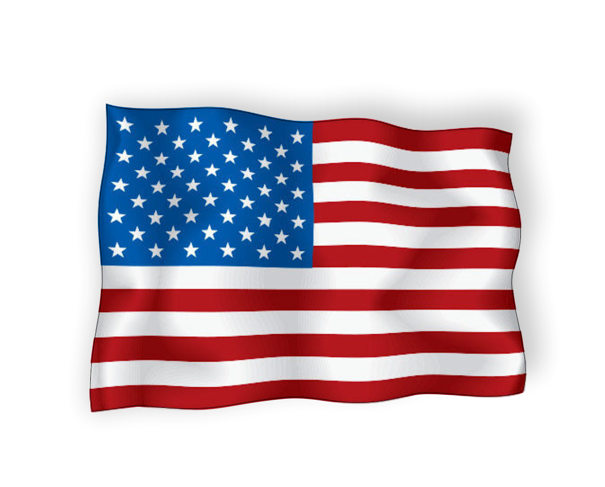 Autoaufkleber USA - Amerika - Reisen - wehende Flagge