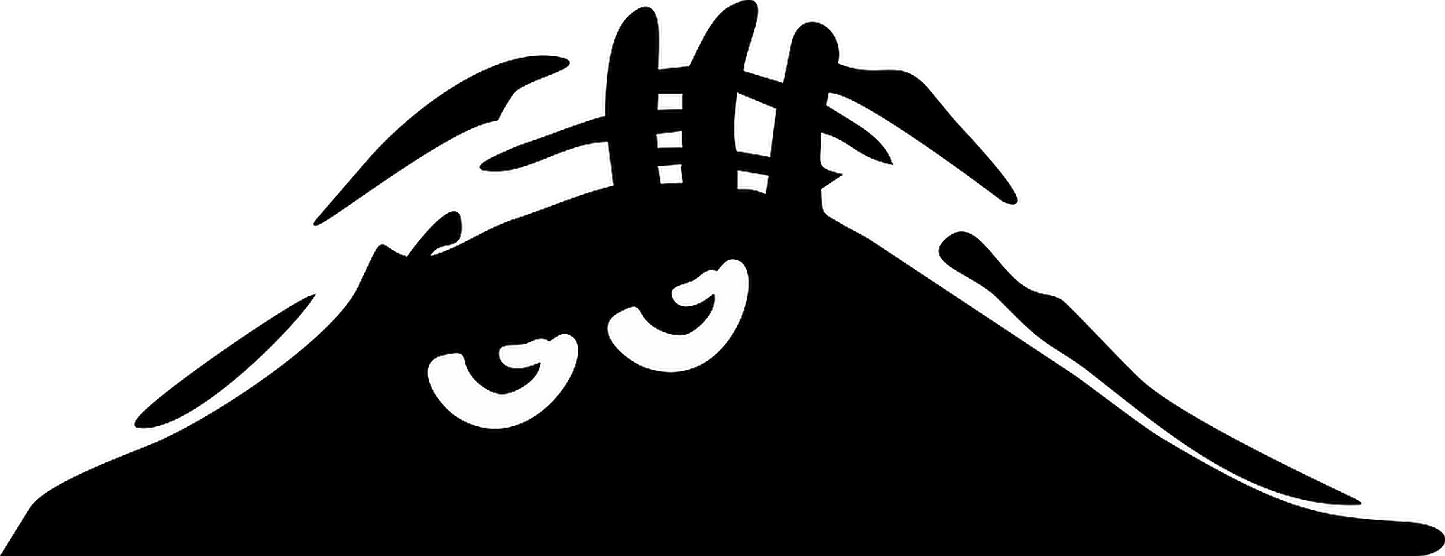 Autoaufkleber - Funny - peeking monster - klassisch
