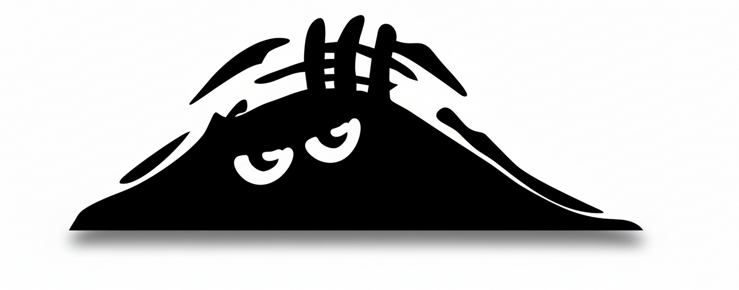 Peeking Monster Aufkleber - Klassisch