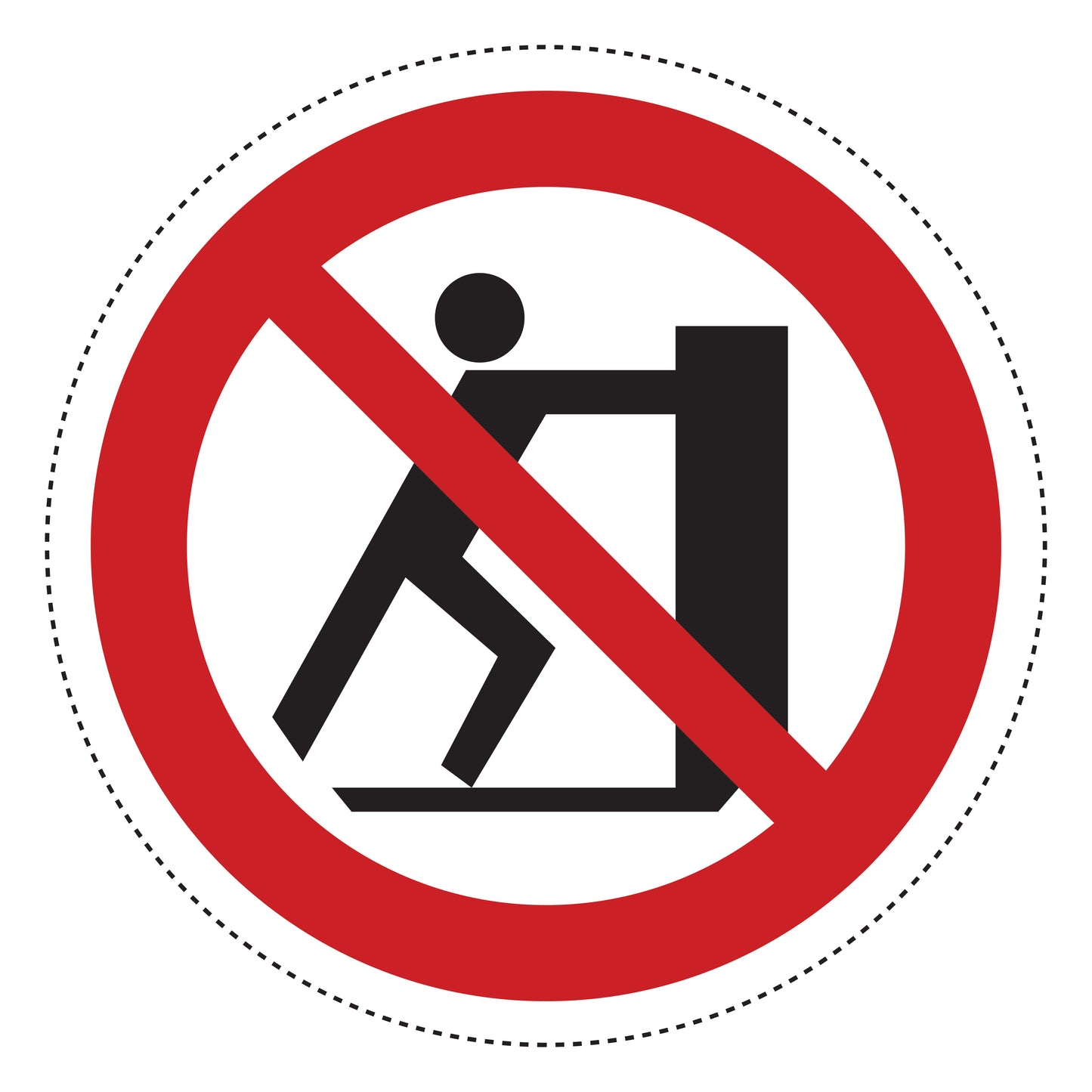 Autoaufkleber - Achtung - nicht belasten - Betreten verboten - Warnung - Hinweise - Regeln - Schilder