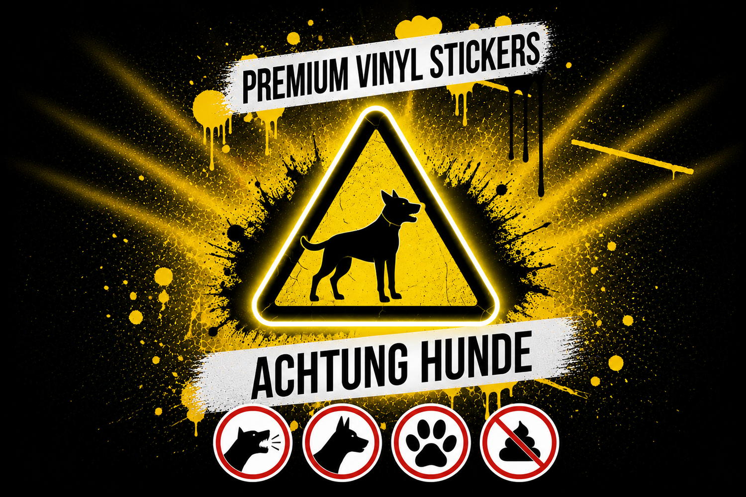 Achtung Hunde - Beware of