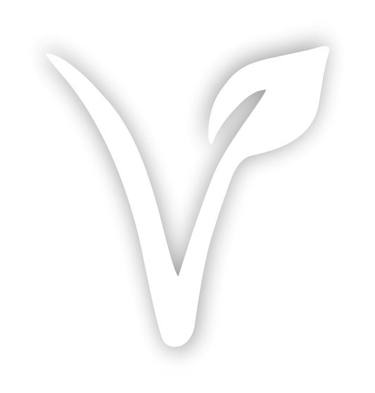 Vegan Aufkleber - Symbol V