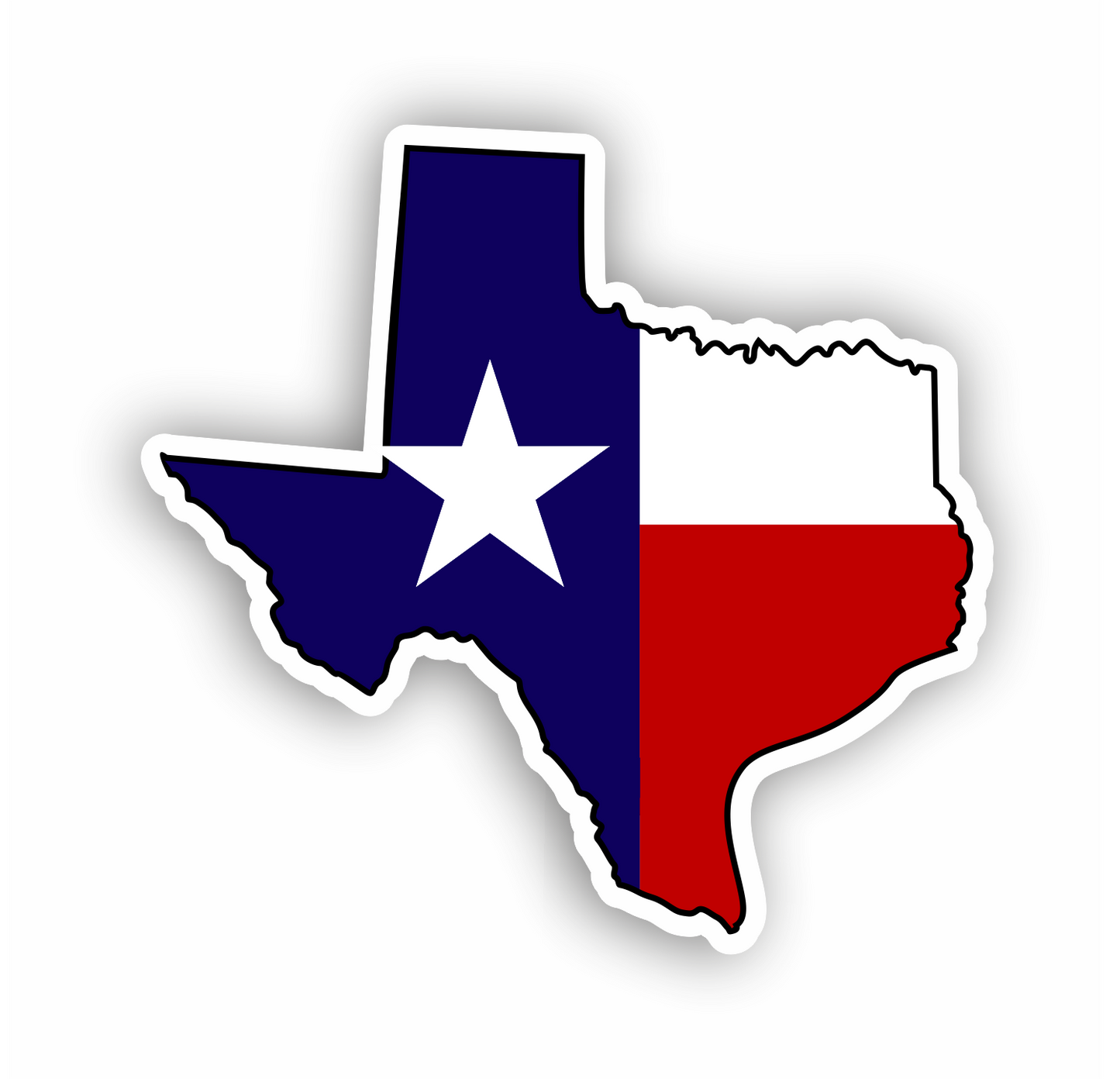 Autoaufkleber USA - Amerika - Reisen - Länder - Staatsumriss - Texas F3041