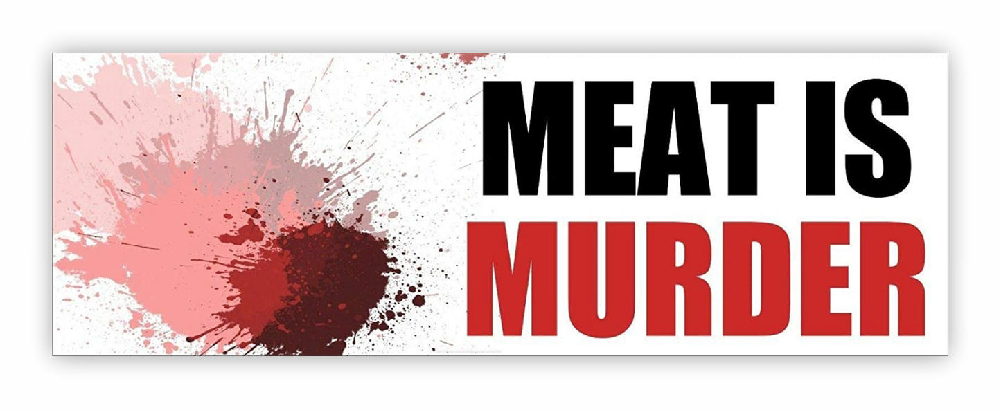 Vegan Aufkleber - Meat Is Murder