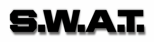 Autoaufkleber - Polizei, Police - SWAT - entgittert - schwarz, USA, special forces