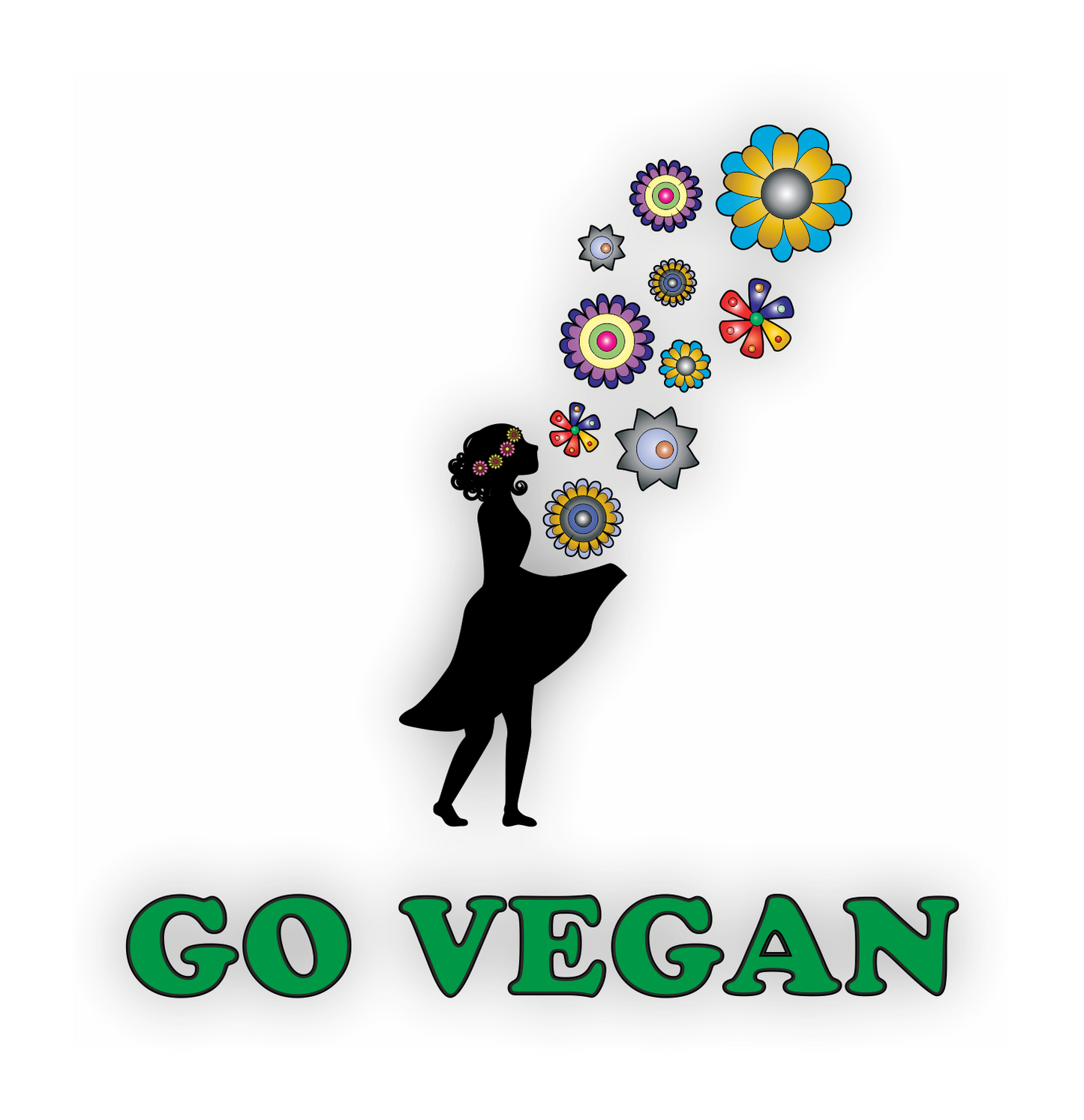 Go Vegan Aufkleber - Sterntaler