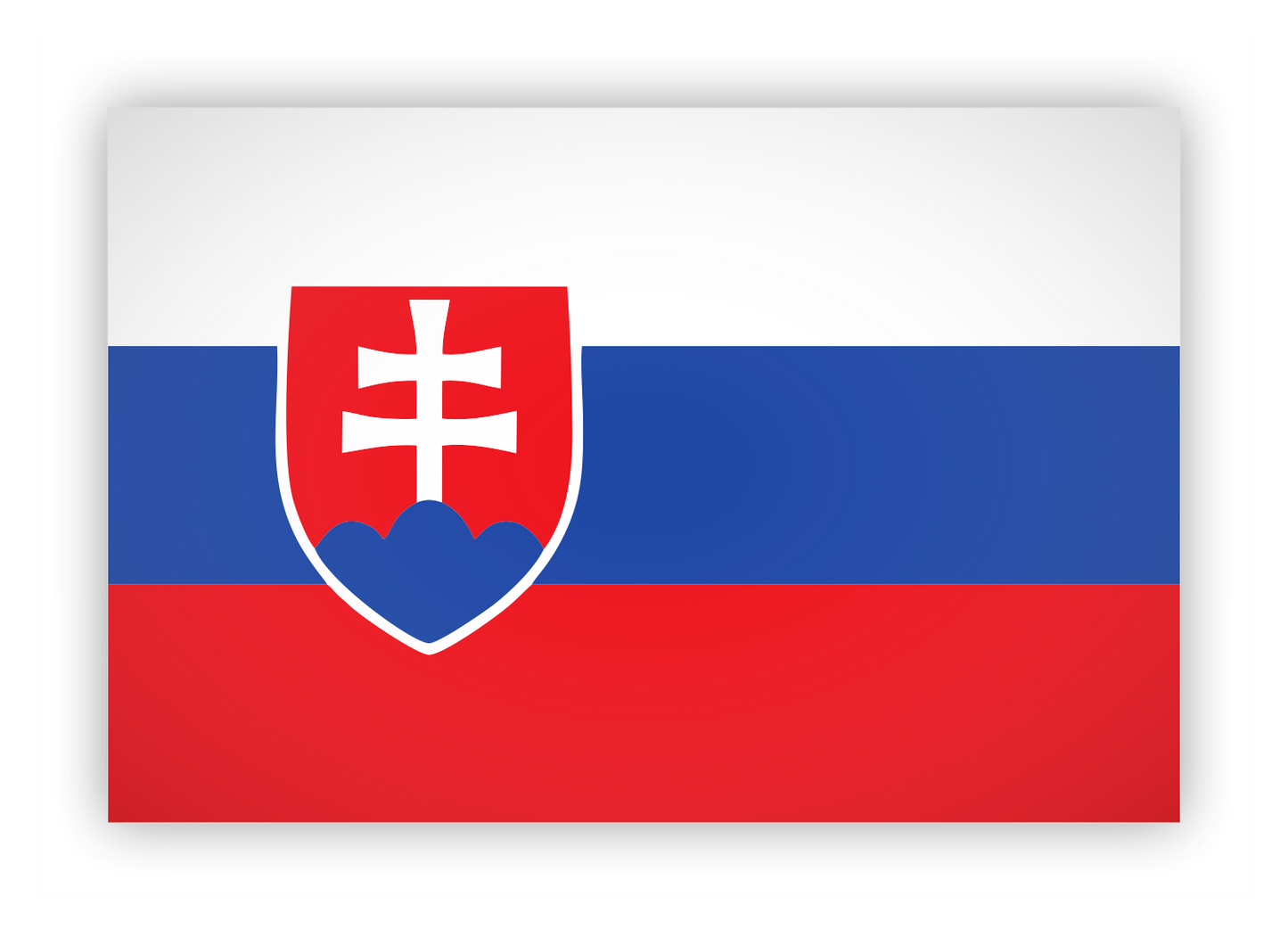 Sticker - Autosticker - Länder - Reisen - Europa - National Flagge - Slovakia - Slowakei