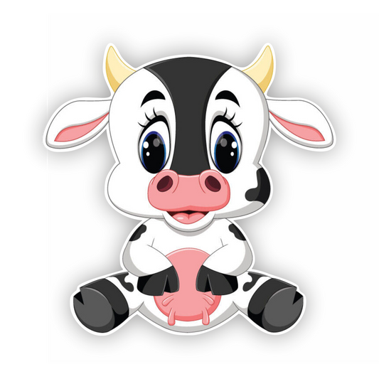 Kuh Kalb Aufkleber