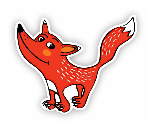 Roter Fuchs Aufkleber