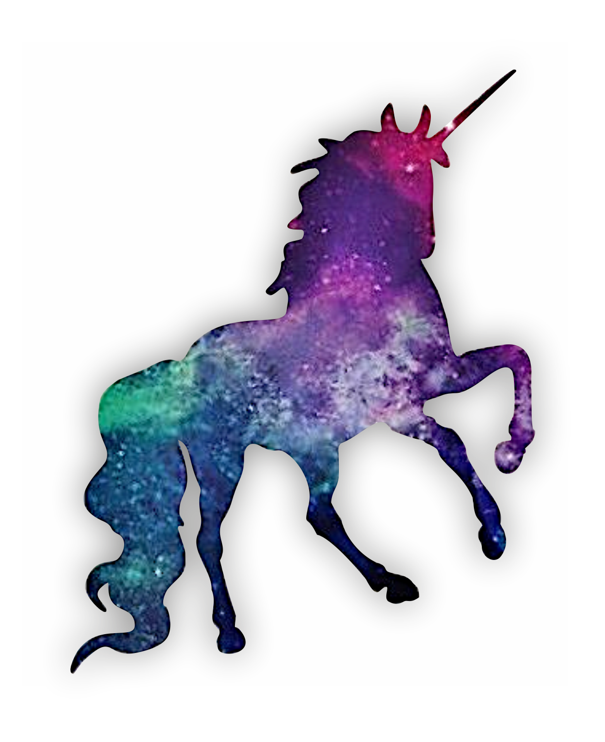 Autoaufkleber - Einhorn - Galaxie - Märchen - Kinder - bunt - Phantasie - Fantasy