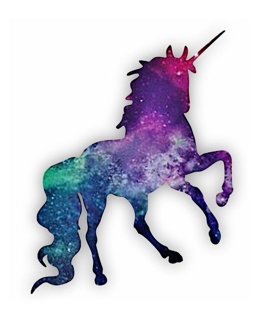 Autoaufkleber - Einhorn - Galaxie - Märchen - Kinder - bunt - Phantasie - Fantasy