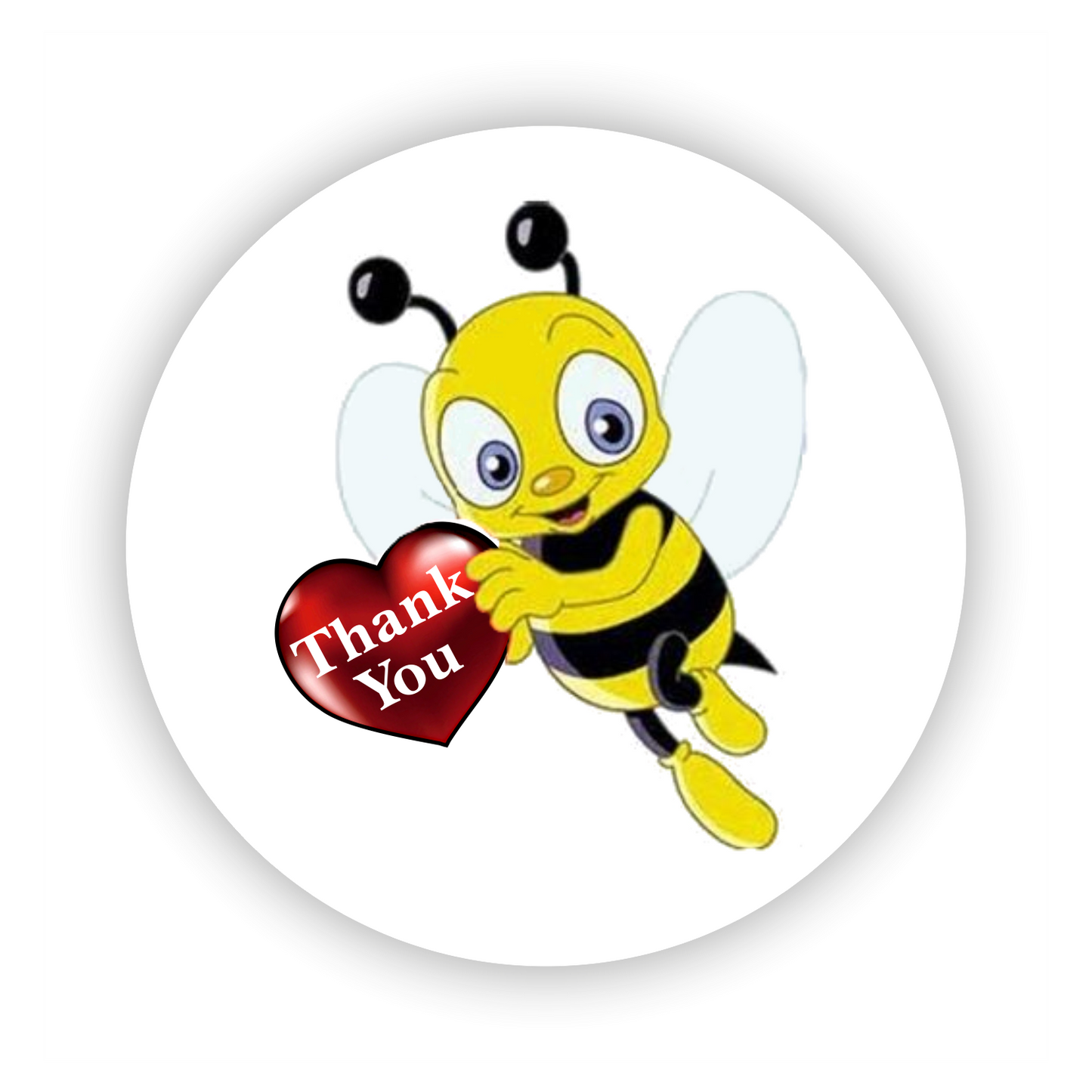 Briefsiegel - Sticker - Grüße - Biene - Herz - Thank You
