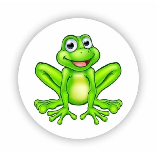 Tier - Zeichnung - Grüße - Frosch - rund