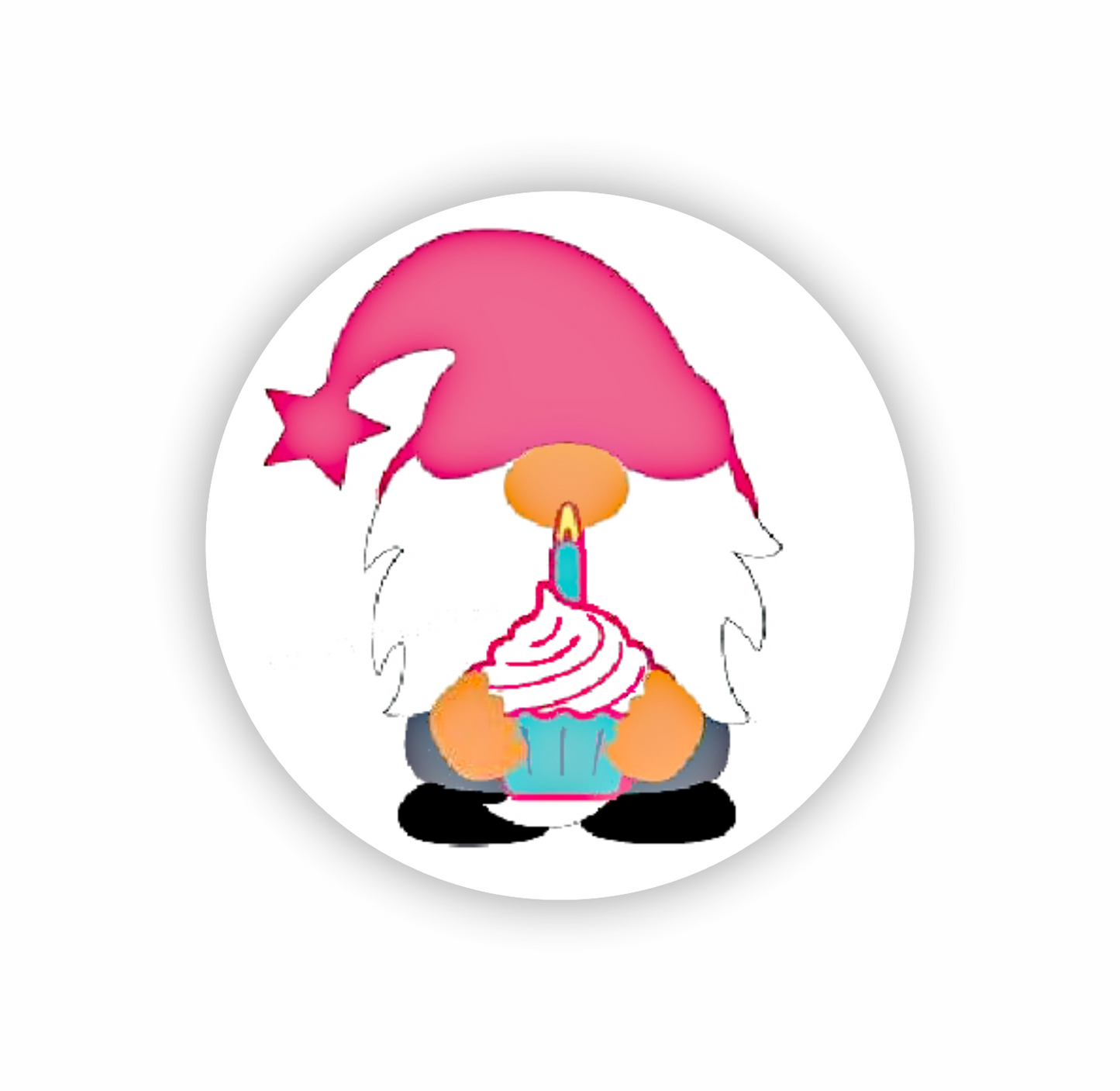 Autoaufkleber Deko - Briefsiegel - merry christmas - Weihnachten - Wichtel - Gnome Geburtstag Party Muffin