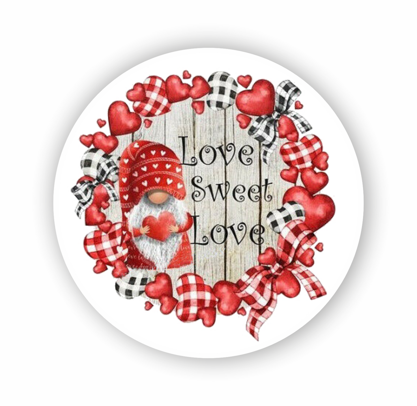 Autoaufkleber Deko - Briefsiegel - Wichtel - Gnome - Love sweet Love