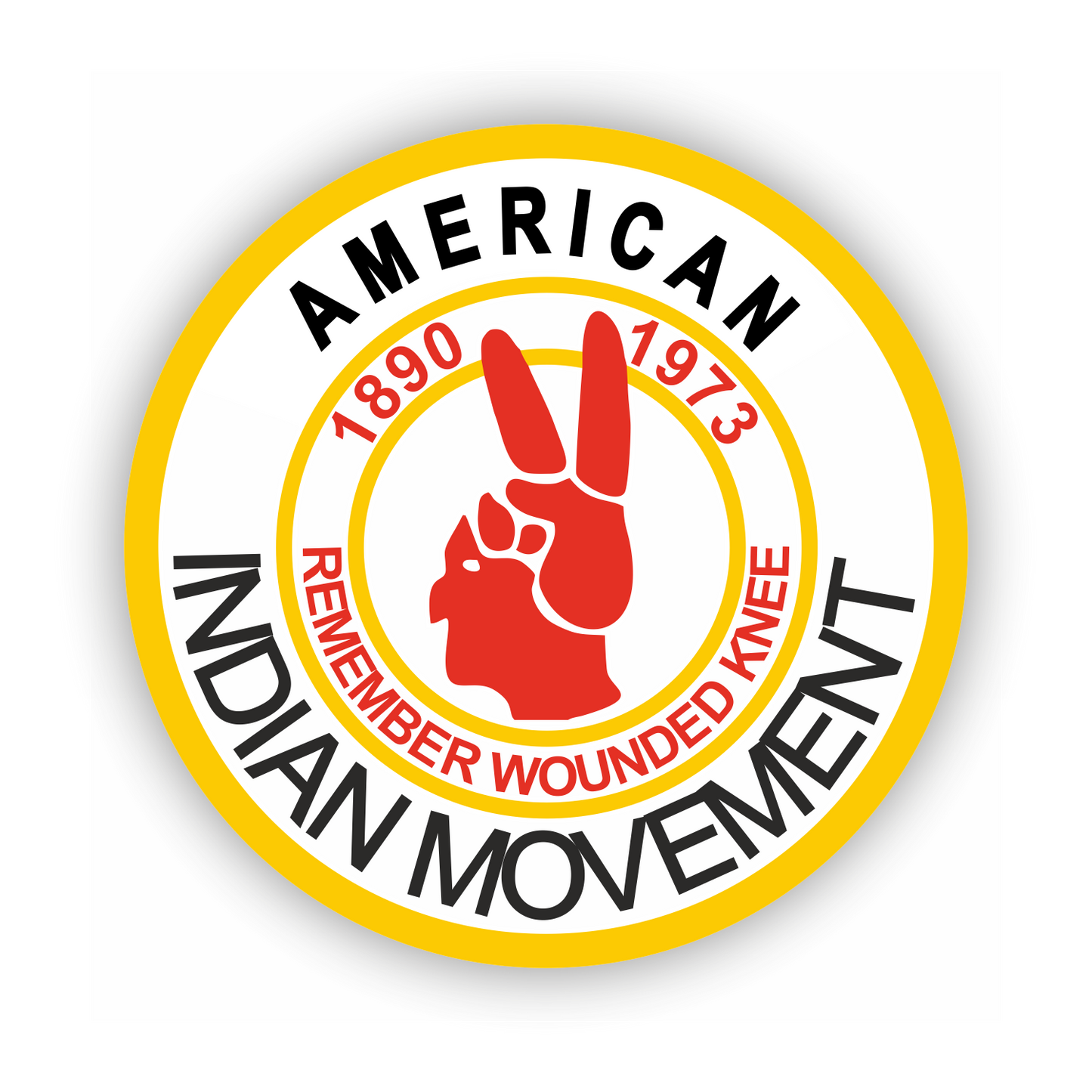Sticker - Freizeit - Hobby - Reise - Länder - USA - American Indian Movement