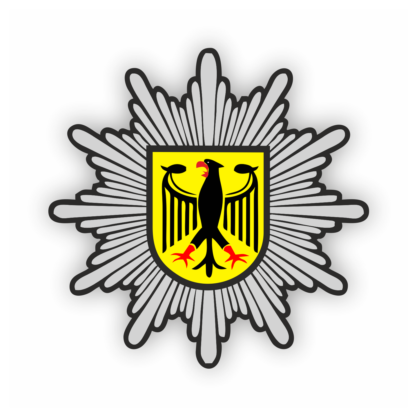 Autoaufkleber - Polizei, Bundespolizei - Logo - Bundesadler