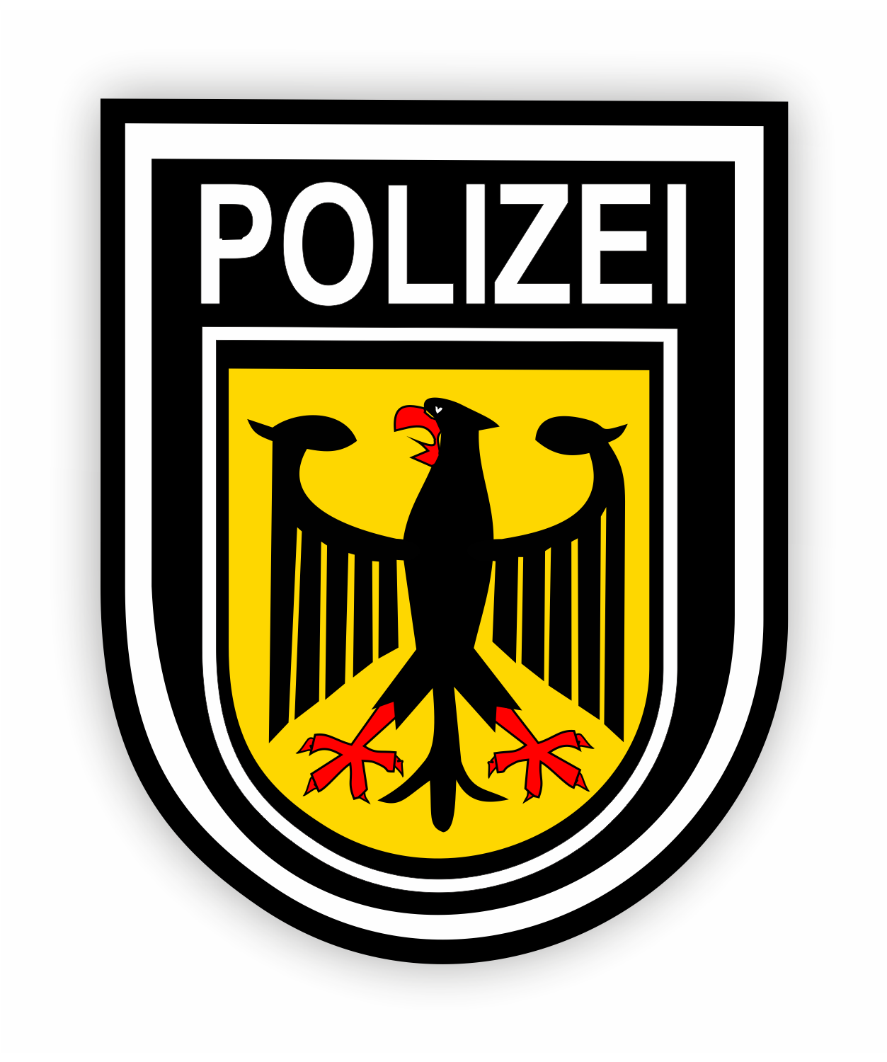 Autoaufkleber - Polizei, Logo - Bundesadler