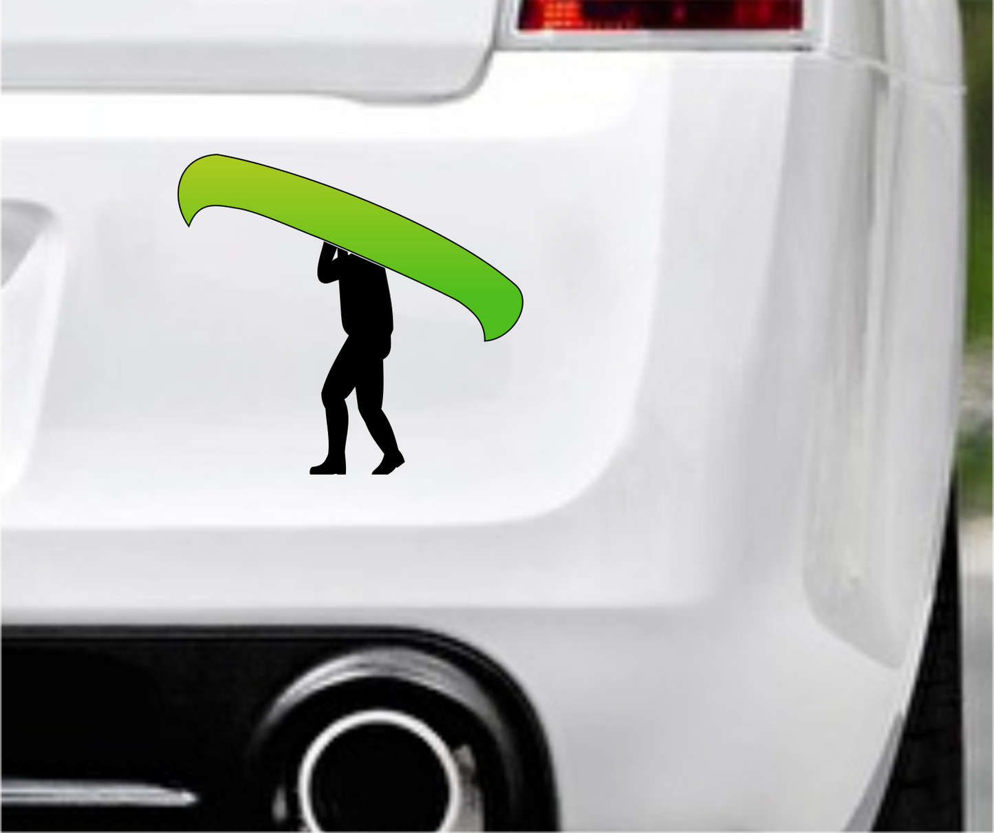 Autoaufkleber - Kanu - Regenbogen - Bunt - Hobby - Sport - Freizeit