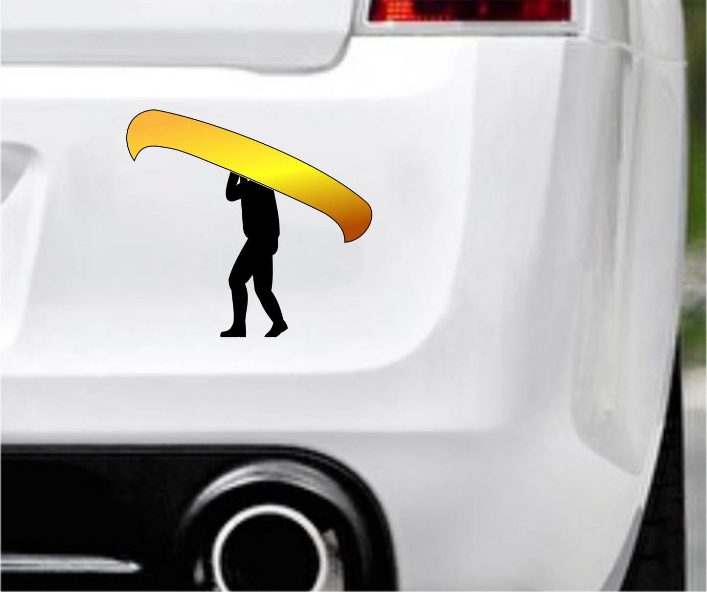 Autoaufkleber - Kanu - Regenbogen - Bunt - Hobby - Sport - Freizeit