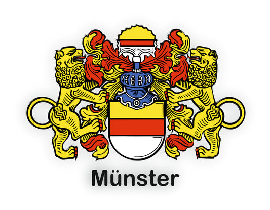 Münster Aufkleber - Offizielles Stadtwappen