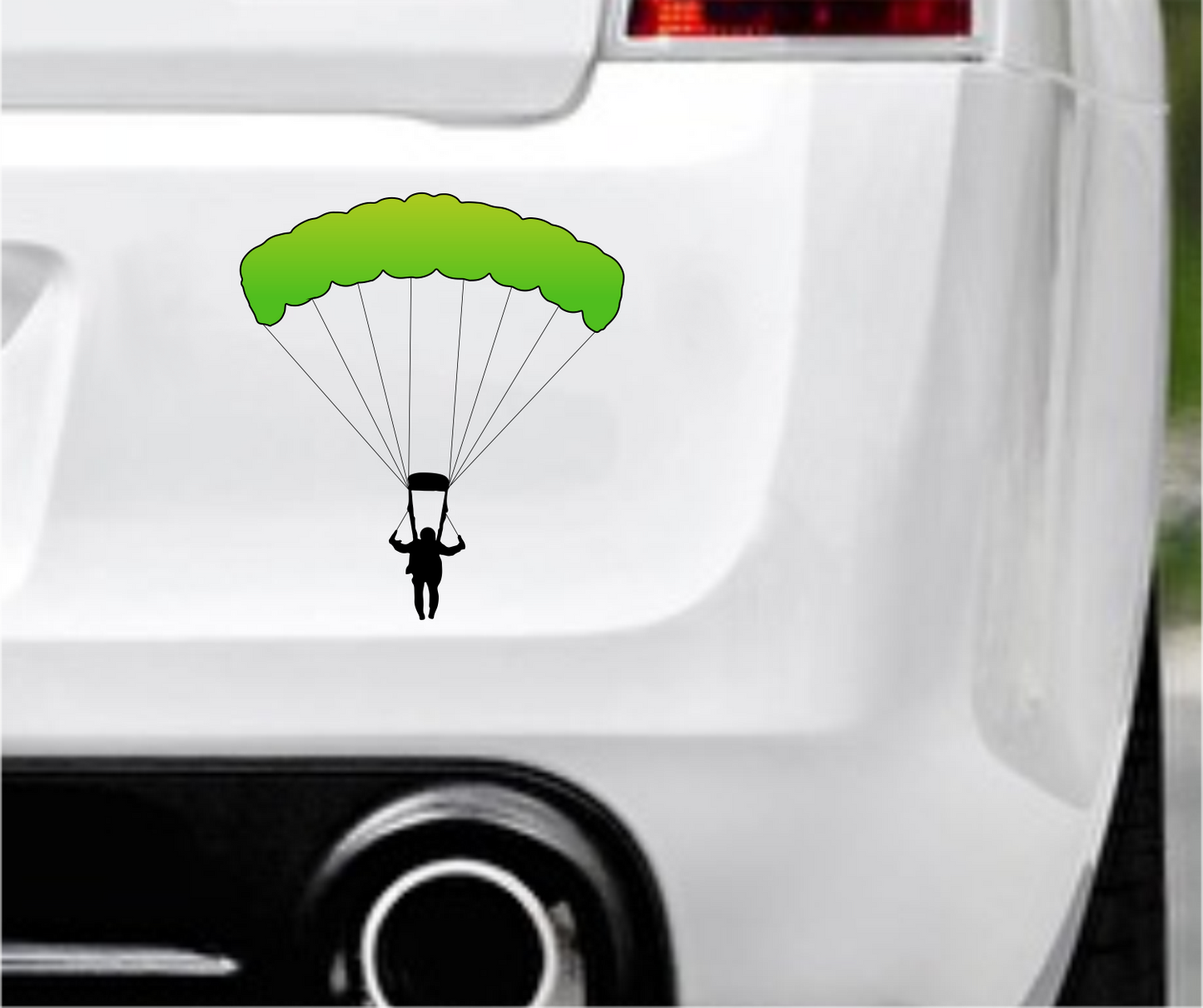 Autoaufkleber - Paragliding - Gleitschirmfliegen - Fallschirm springen - Gold - Gelb -Sport - Hobby - Deko -bunt -Freizeit