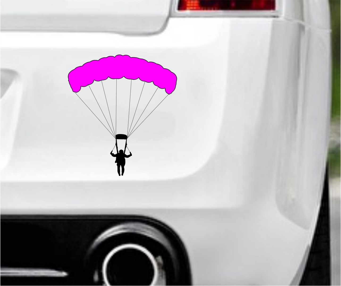 Autoaufkleber - Paragliding - Gleitschirmfliegen - Fallschirm springen - Gold - Gelb -Sport - Hobby - Deko -bunt -Freizeit