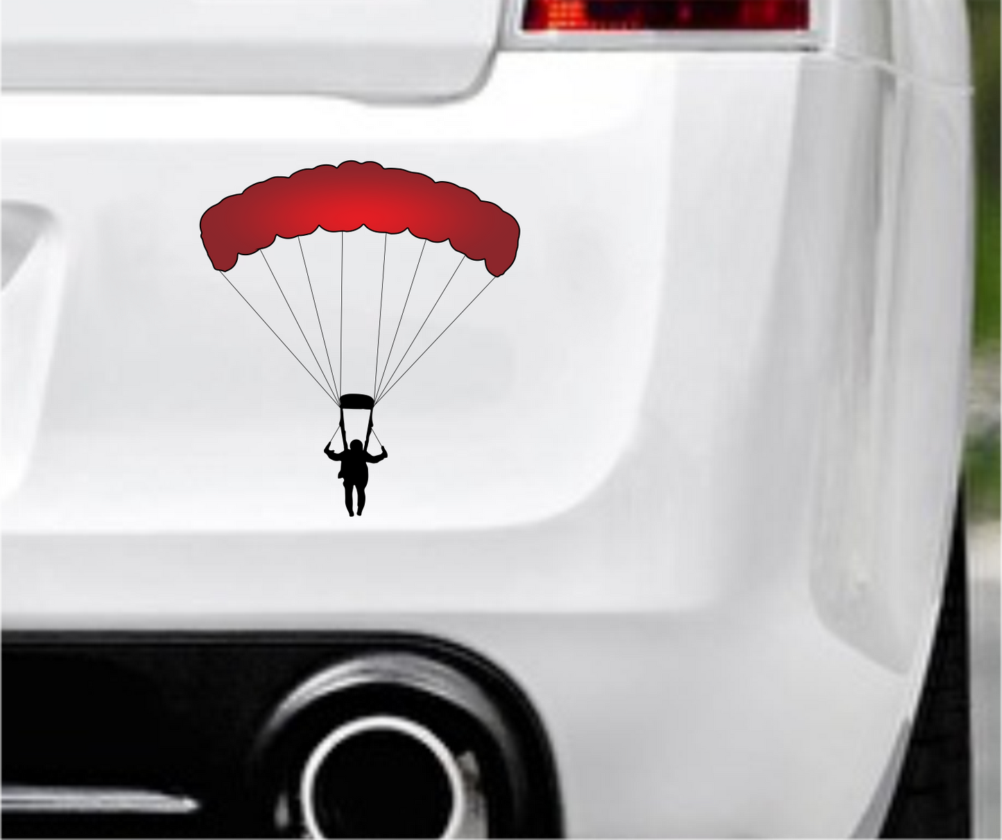 Autoaufkleber - Paragliding - Gleitschirmfliegen - Fallschirm springen - Gold - Gelb -Sport - Hobby - Deko -bunt -Freizeit