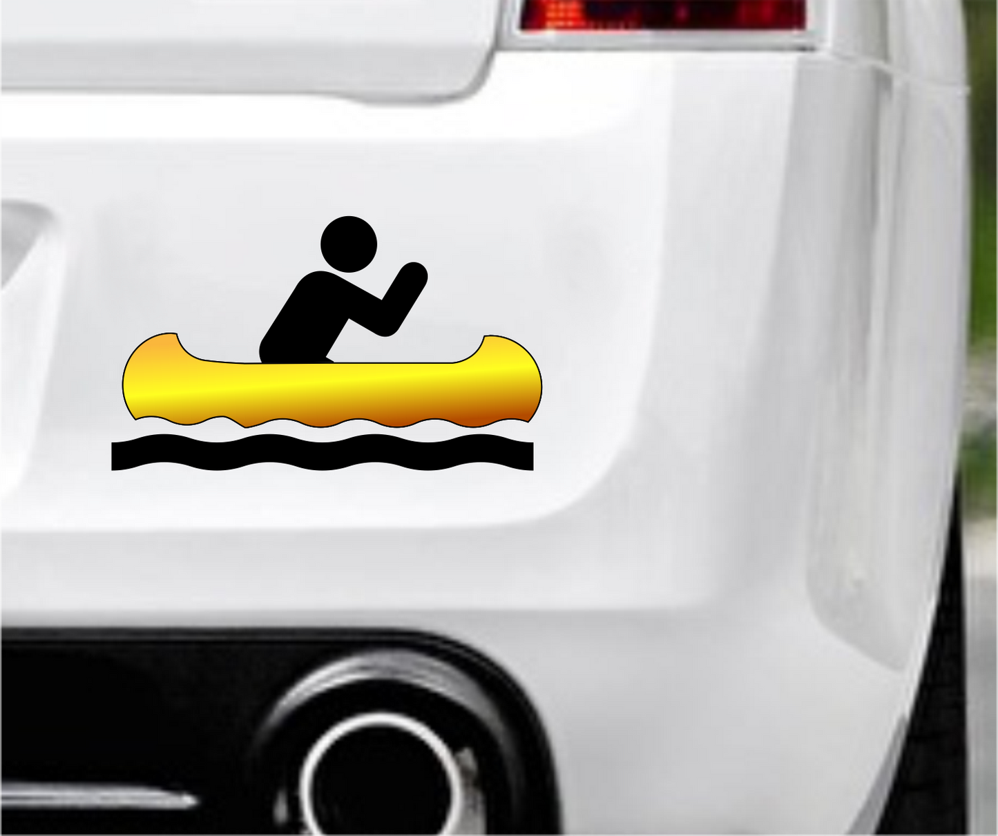 Autoaufkleber - Kanu - Rudern - rosa - schein  - Hobby - Sport - Freizeit