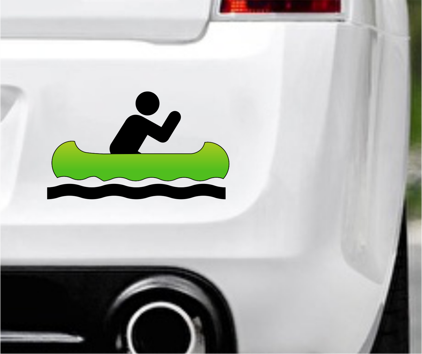 Autoaufkleber - Kanu - Rudern - rosa - schein  - Hobby - Sport - Freizeit