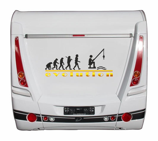 Aufkleber - Reisen - Campen - Camper-Life - Angeln -Evolution