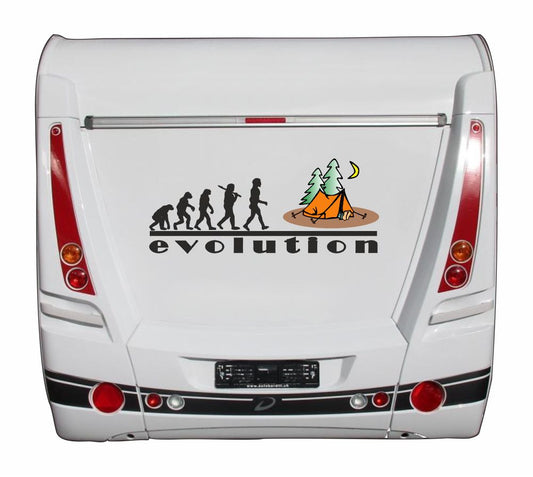 Aufkleber - Reisen - Campen - Camper-Life - Zelten -Evolution