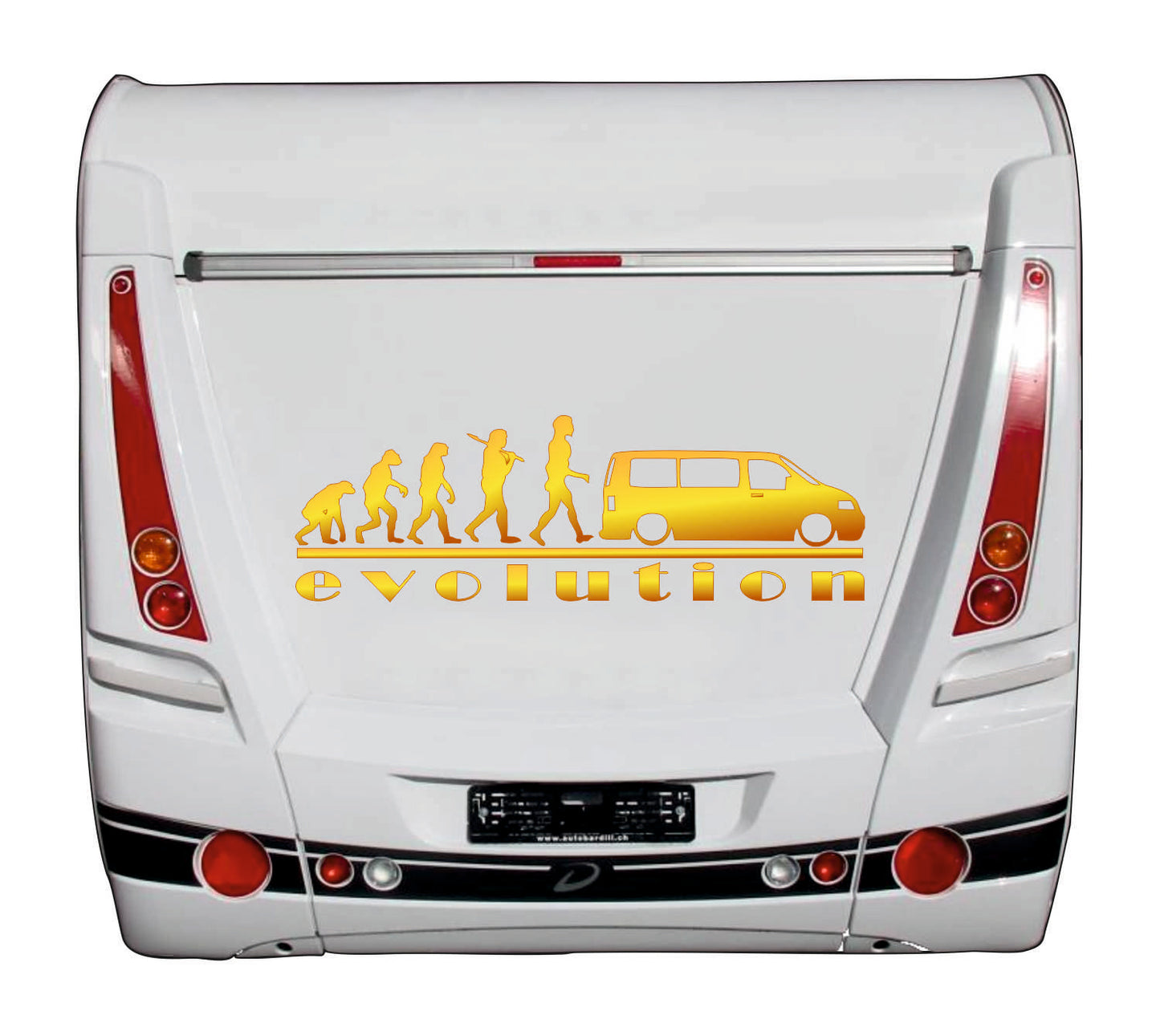Aufkleber - Reisen - Campen - Camper-Life - Van - Gold -Evolution