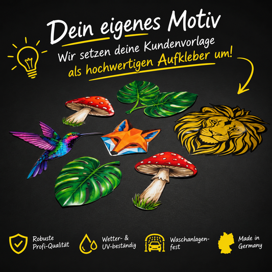 Individuelle Sticker nach Kundenvorlage