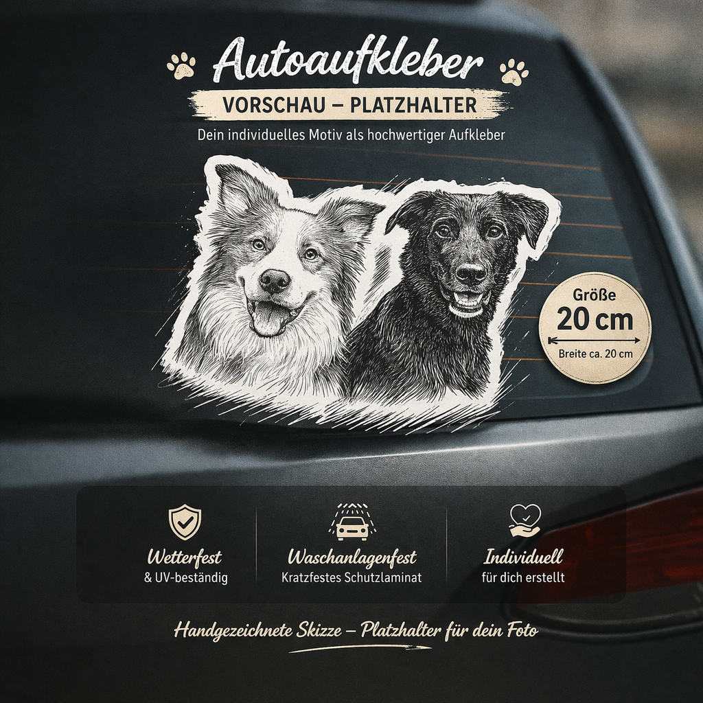 Individueller Sticker -  Sam und Atlas