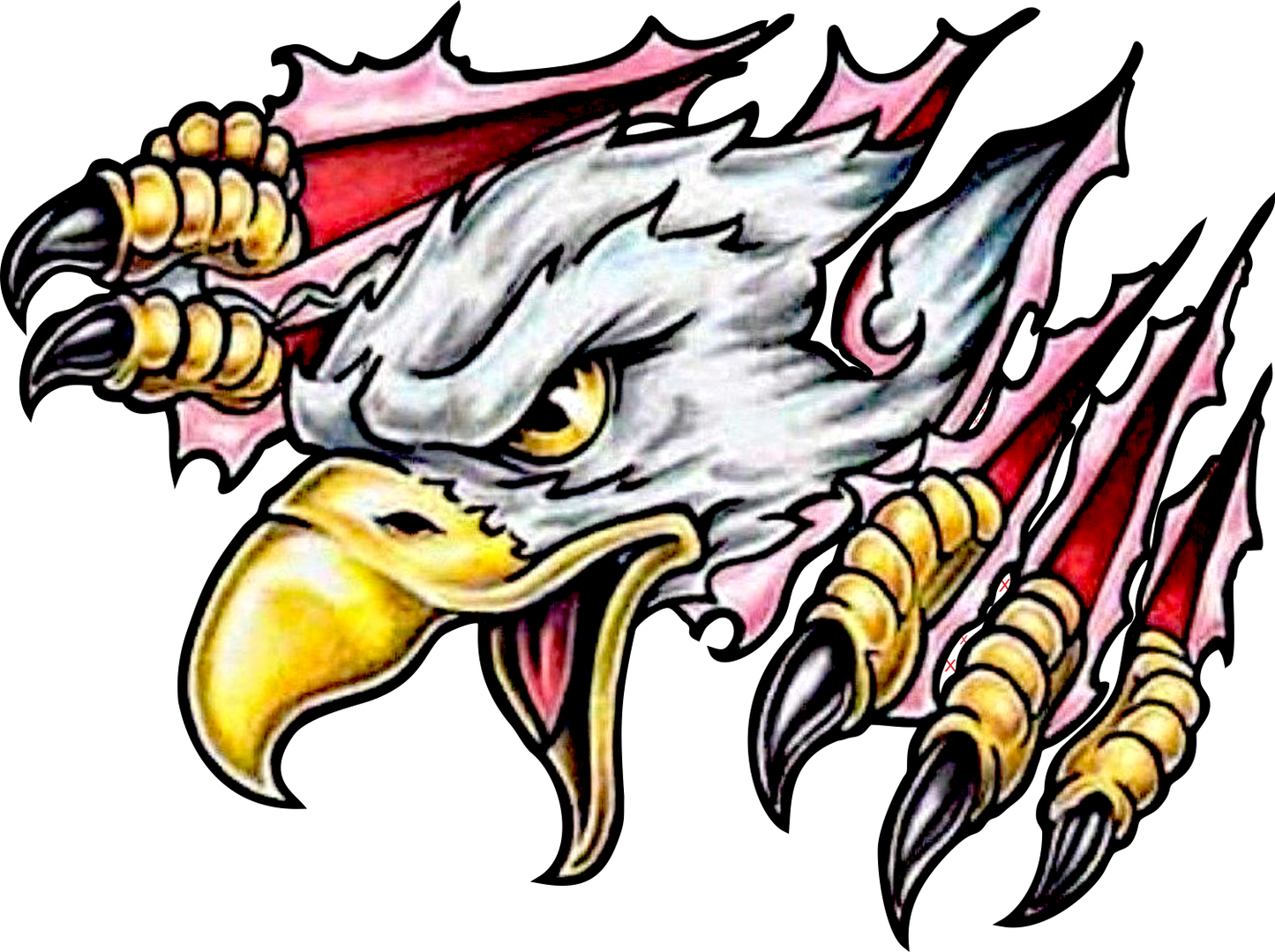 Autoaufkleber USA - Amerika - Reisen - Weißkopf-See-Adler - Eagle - Krallen