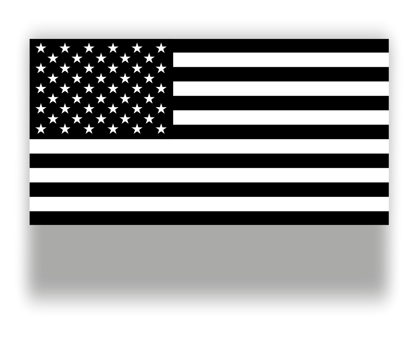 Autoaufkleber USA - Amerika - Reisen - Flagge - schwarz-weiß