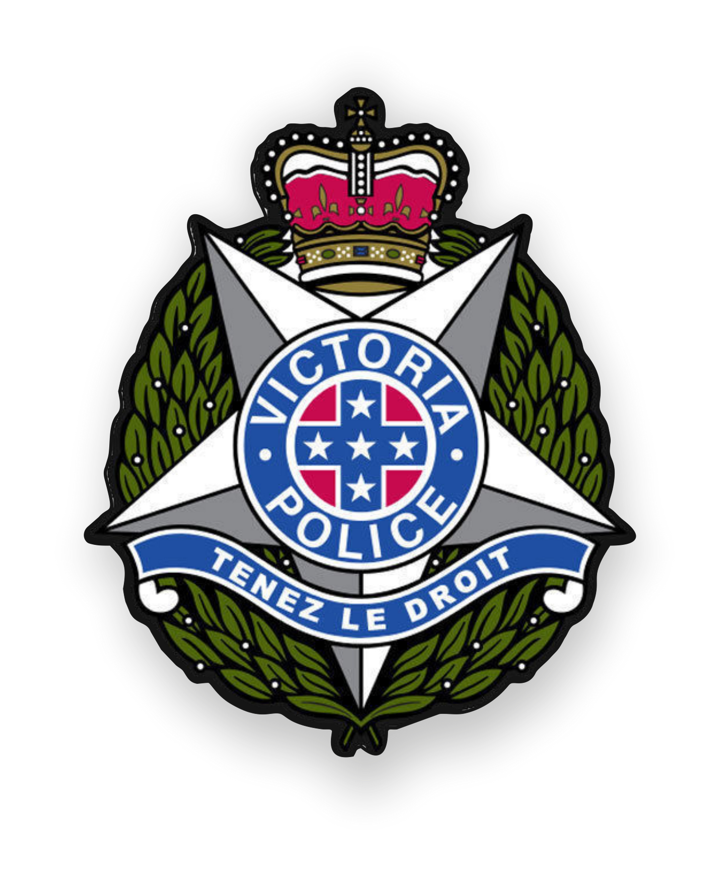 Autoaufkleber - Polizei, Police - Victoria Police - tenez le droit