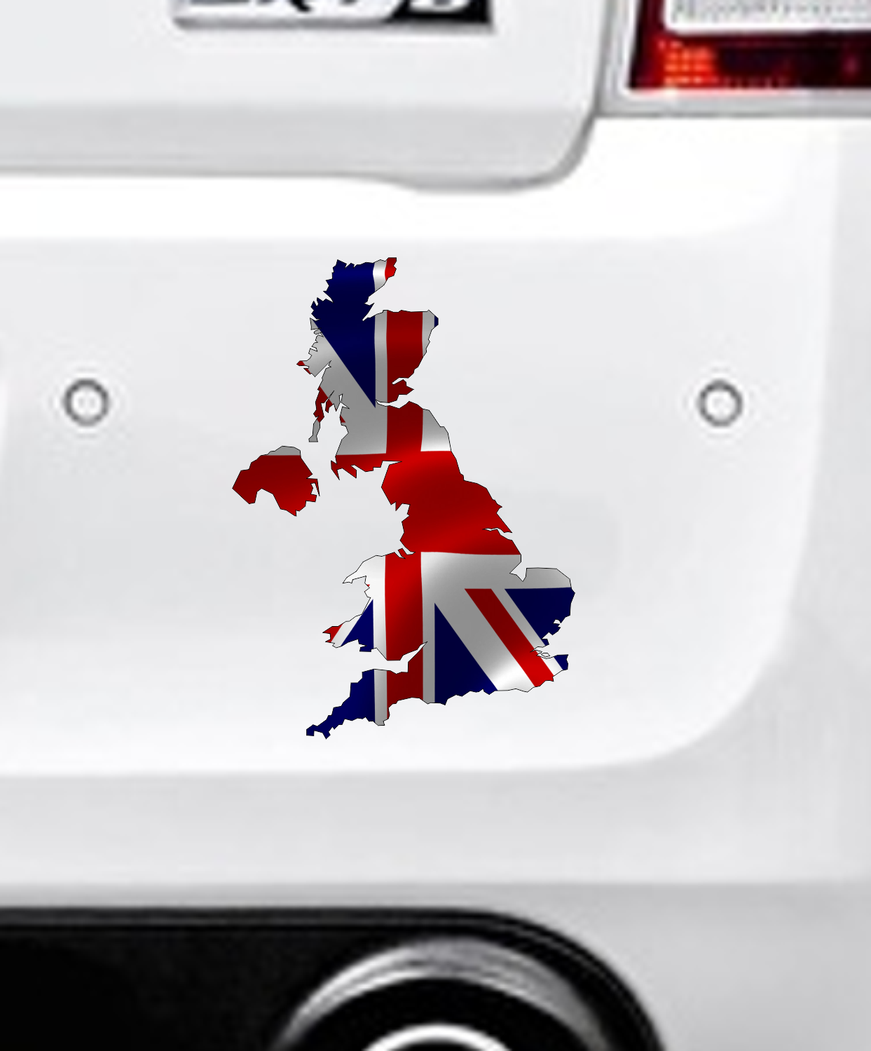 Autoaufkleber -  Großbritannien - Great Britain - Regenbogen - glanz - StaatsUmriss