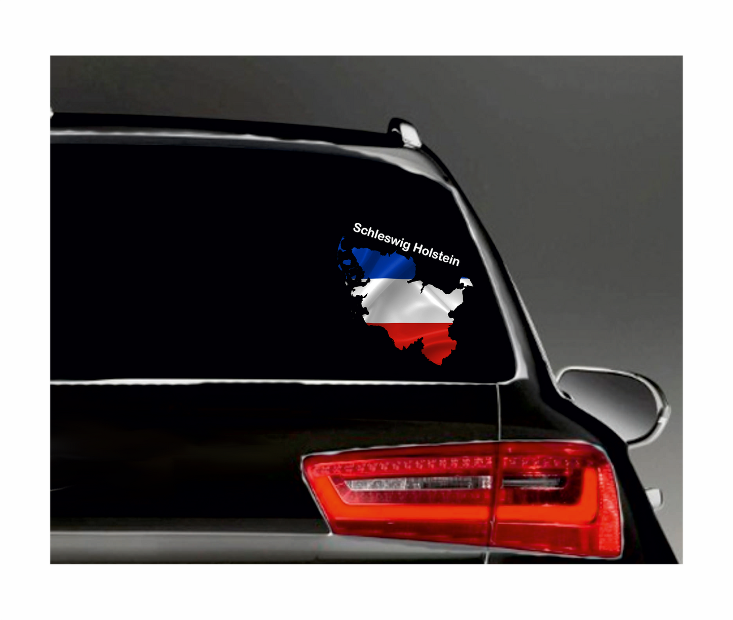 Schleswig-Holstein Aufkleber - Umriss mit Wappen