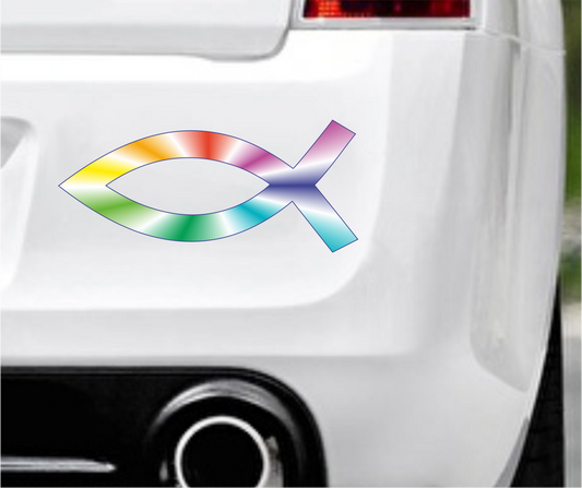Autoaufkleber Religion - Glaube - Sign - Fisch - Lollipop - Strahlend